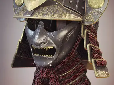 Samurai Helmet 3D model purchase