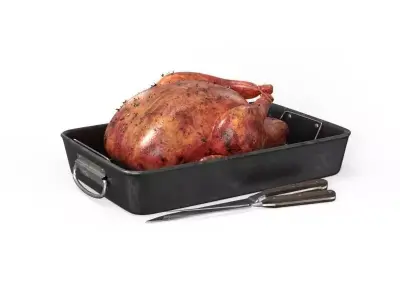 3d Turkey  for Buy for Thanksgiving Dinner 3D model