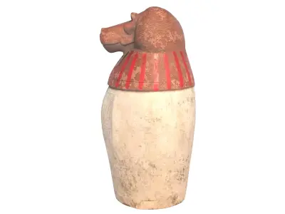 jar 3 Low-poly 3D model