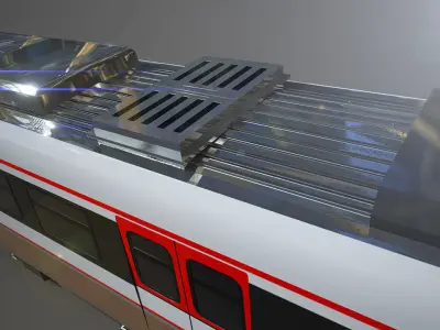 LRT Jakarta Velodrome Jakpro 3D Model AR VR Ready Low-poly 3D model
