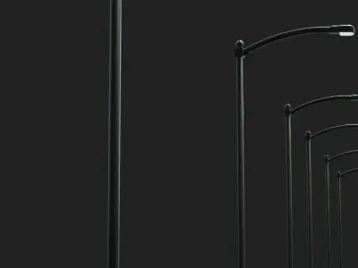 Street Light Free low-poly 3D model purchase
