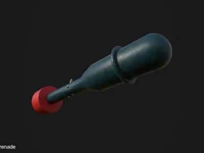 M9A1 Rifle Grenade Low-poly 3D model