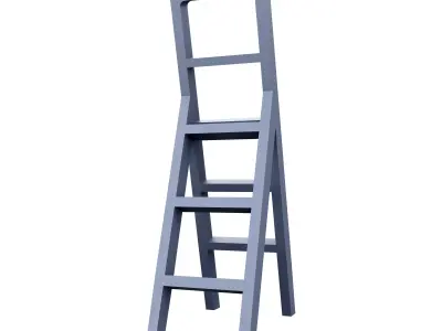  Folding ladder cartoon icon 3D model