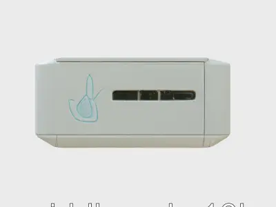 Compact Energy Unit with Dual USB and AC Ports Low-poly 3D model