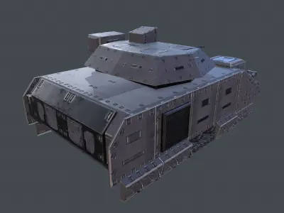 Bradley Tank Low-poly 3D model