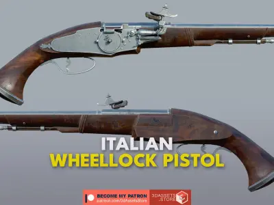 Weapon - Flintlock Wheellock Pistol Pack Bundle