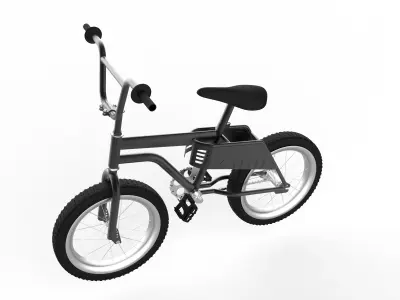 Professional Urban Bicycle Vehicle  Low-poly 3D model