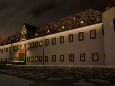 Schloss Heusenstamm Winter Environment  3D model