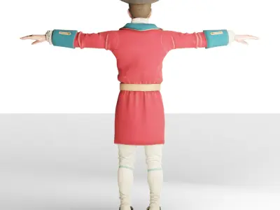 British Soldier uniform 1800s style 3D model