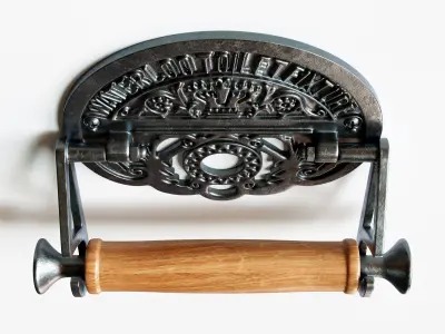 Vintage Toilet Paper Holder 3D model