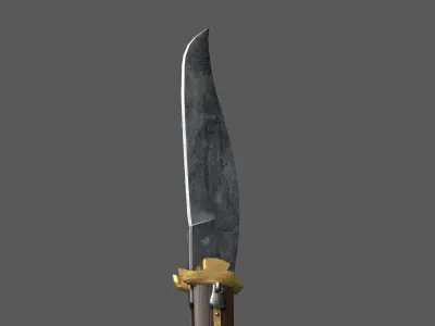 Rampuri Pocket Knife Low-poly 3D model