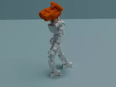 A High-Fidelity Humanoid Robot Model 3D model