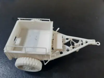 US M10 Trailer for RC Tank or military vehicule scale 1 16 3D print model