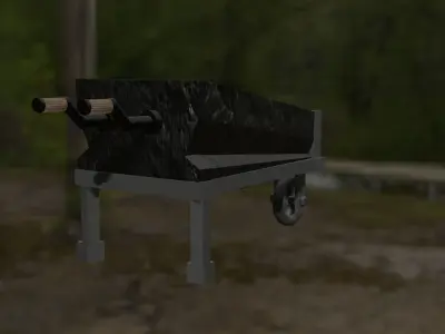 Worker Hand Cart 3D model