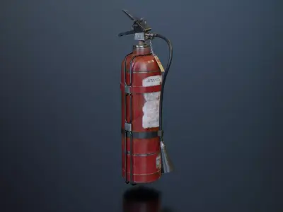 Industrial Fire Extinguisher -Detail 3D Model 3D model