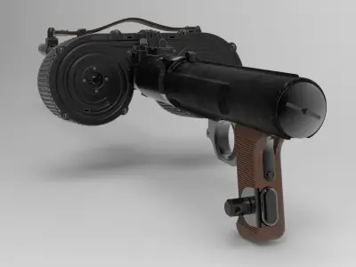 MG15 Machine Gun 3D model