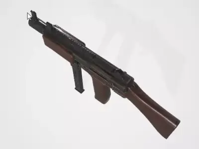 Authentic Machine Gun 3D Model for Games and Renders 3D model