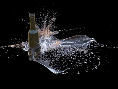 Dosch 3D - Splash Effects - Free Sample Free 3D model