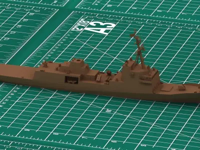 FFG62 Frigate Print Model 3D print model