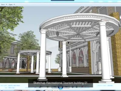 Collection 18 Sketchup Recreational Tourism models 3D Model Pack purchase