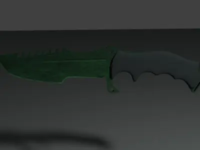Knife with handle Free 3D model