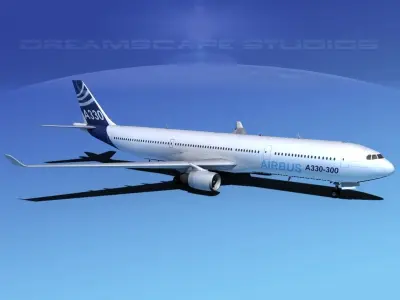 A330-300 Airbus 3D model