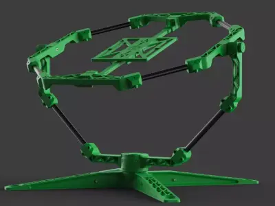 New 3D Flight Lab Drone Test Bench STEM Gyroscope 3D model