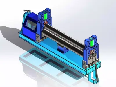 Bending Roller Machine 3D model
