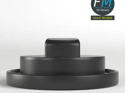 Knob with support 3D model