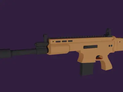 Scar Gun 3D model