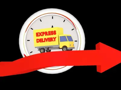 Low Poly Delivery Animation Low-poly 3D model