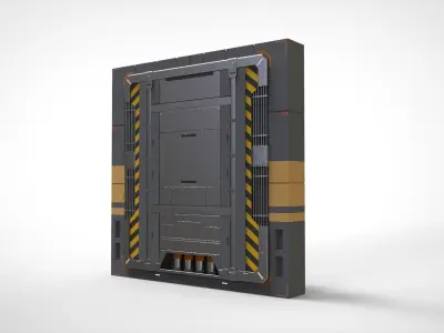 sci fi door 13 3D model