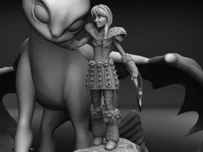 Astrid Hofferson -Statue  3D print model