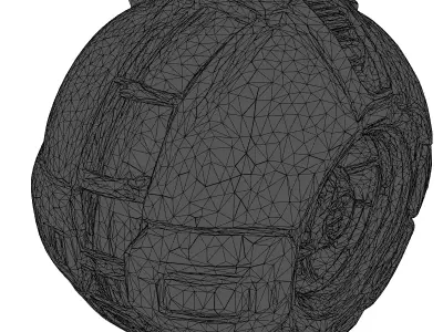 SciFi Energy Core Sphere 3D model