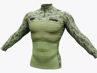 Military Shirt Low-poly 3D model