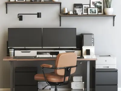 Office workplace 56 3D model
