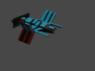 Spaceship plane 3D model