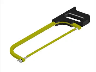Bow saw 3D model