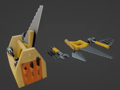 Cartoon Toolbox 3D model
