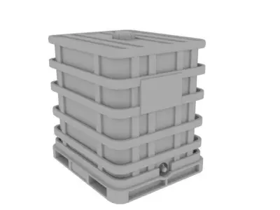 Water Tank PBR  Game Ready 3D Model 3D model