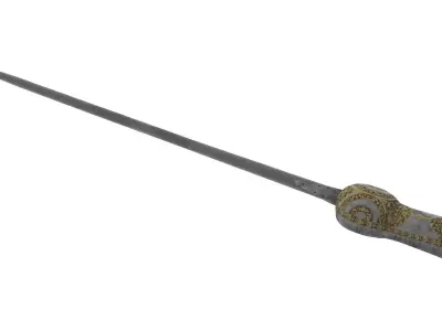 Pata Sword Low-poly 3D model