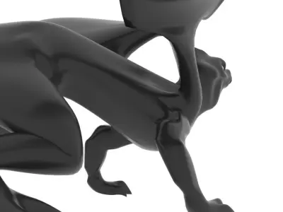 Medium Iguana Dragon Low-poly 3D model