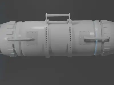 SciFi Generator Low-poly 3D model