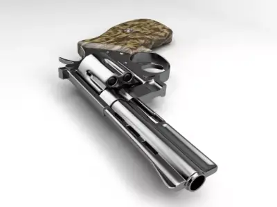 Revolver gun model 3D model