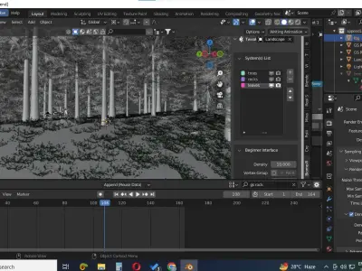 Forest landscape  plus Wolverine  Logan fight scene  Free 3D model