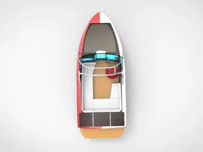 recreational boat 3D model buy