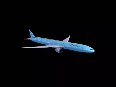 3d Airplane Low-poly 3D model