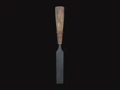 Medieval Chisels V07 Low-poly 3D model