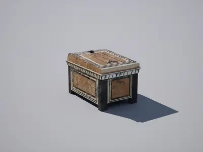 Egyptian Crate Low-poly 3D model
