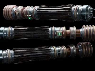 Leia lightsaber Free 3D model
